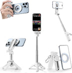 CloudValley Magnetic 4-in-1 Multifunctional Selfie Stick Tripod, Mini Portable by CloudValley