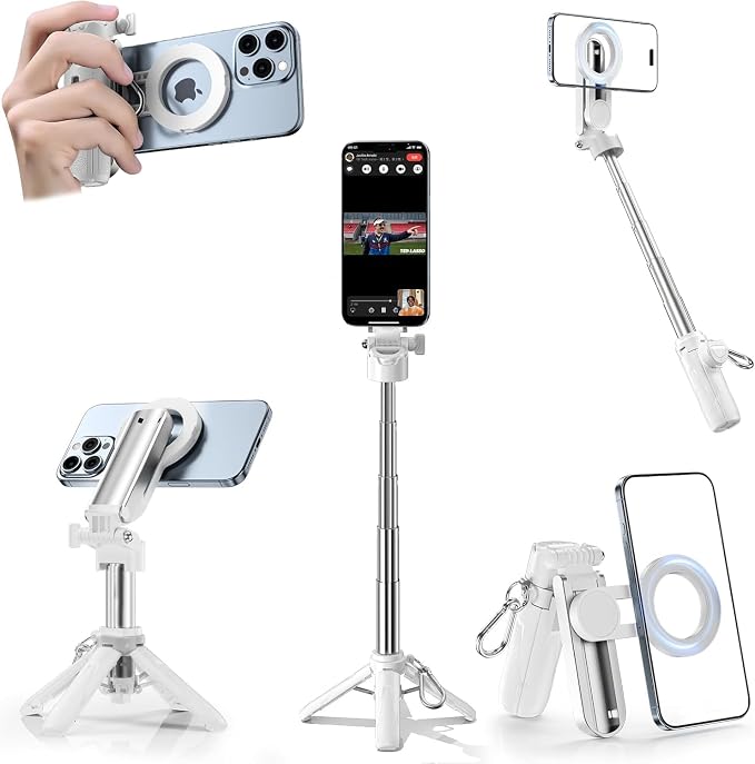 CloudValley Magnetic 4-in-1 Multifunctional Selfie Stick Tripod, Mini Portable by CloudValley