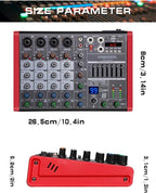 6 Channel Audio Interface DJ Mixer - Image 3
