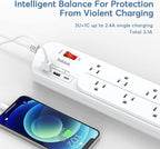 Long Power Strip, Heavy Duty Extension Cord - Image 5