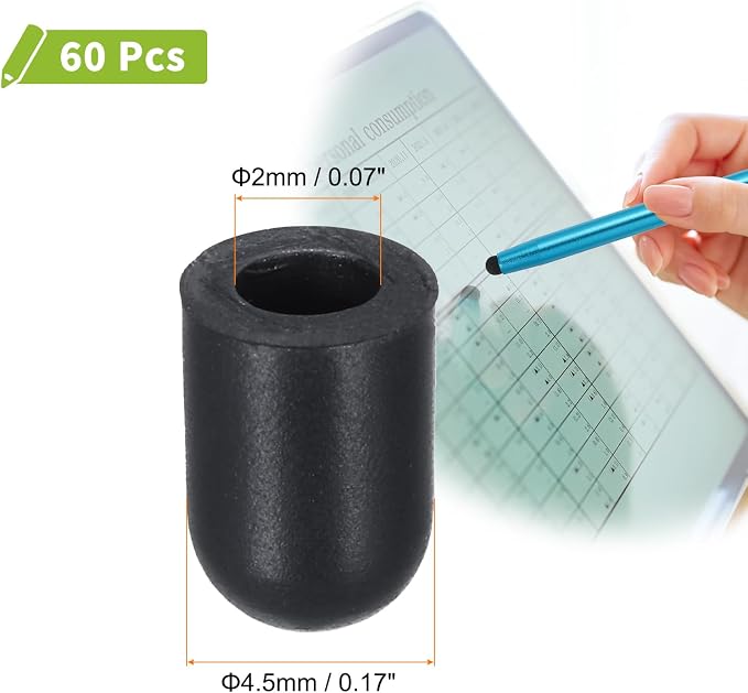 MECCANIXITY 60Pcs Replacement Stylus Pen Tips 4.5mm Conductive Capacitive Touch - Image 2