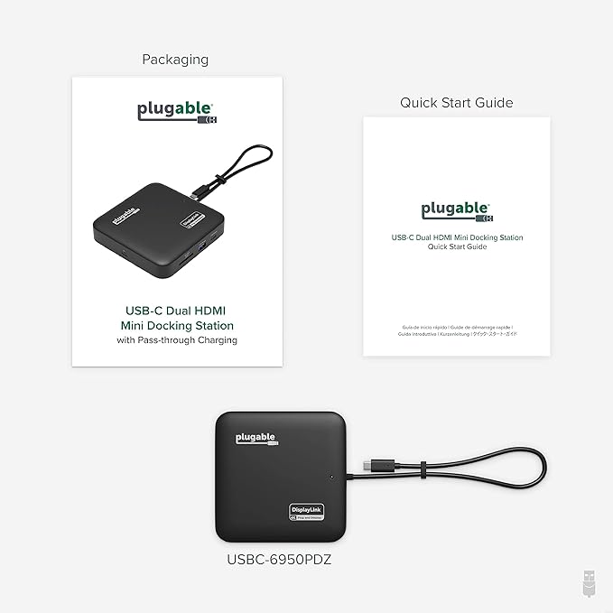 Plugable 7-in-1 USB-C DisplayLink Dock – Dual 4K HDMI, 100W PD Charging - Image 7
