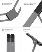 SODI Foldable Laptop Stand for Desk, Lightweight Portable Laptop Stand for - Image 6