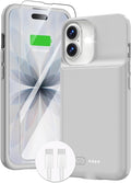 GIN FOXI Battery Case for iPhone 17, Charging Case Charger 8500mAh Ultra-Slim by GINFOXI