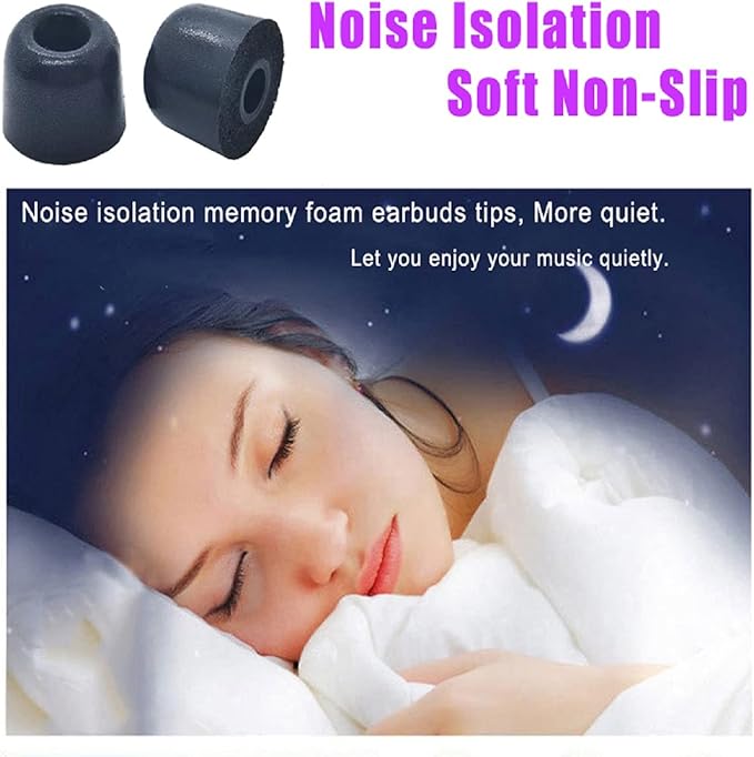 Memory Foam Tips for JayBird Earbuds Series 60S Slow Rebound Replacement Ear - Image 4
