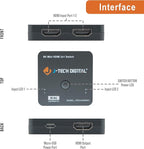 J-Tech Digital 8K HDMI 2.1 Mini Switch 2 in 1 Out 48Gbps 8K 60Hz 4K 120Hz HDR / - Image 2