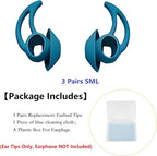 Silicone Earbud Tips 3 Pairs SML Soft and Comfortable Noise Isolation - Image 2