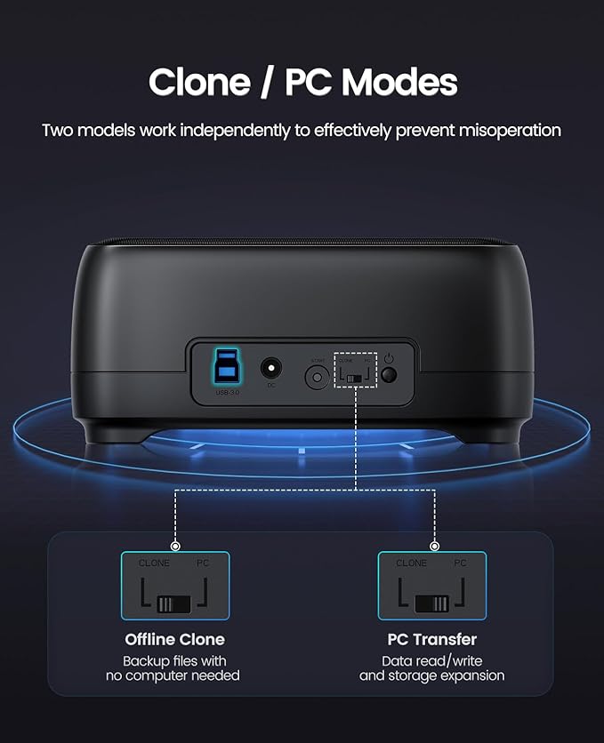 ORICO Hard Drive Docking Station Dual Bay USB 3.0 to SATA - Image 3