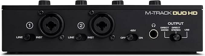 M-AUDIO M-Track Duo HD Audio Interface, M100 Condenser Microphone and HDH41 - Image 13