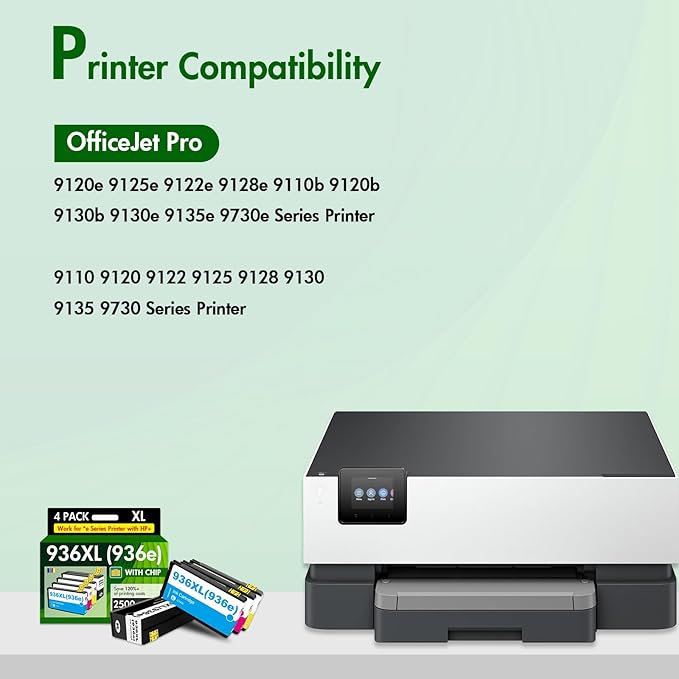 936XL 936 9125e Ink Cartridges Combo Pack: Replacement - Image 2