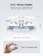 3-in-1 Cord Organizer Spring Clip Holder - Image 5