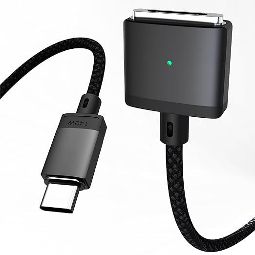 USB-C to Magnetic 3 Cable 140W, Safe Charging Cable Compatible by Aurioen