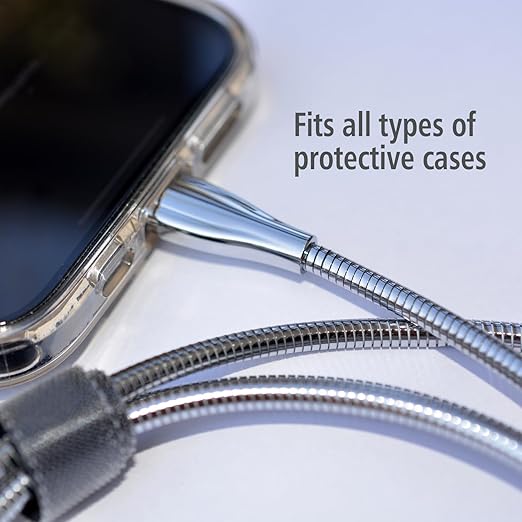 Metal Braided Wire USB C to USB C Cable 6ft, 60W 3A, Stainless Steel, Strong - Image 6