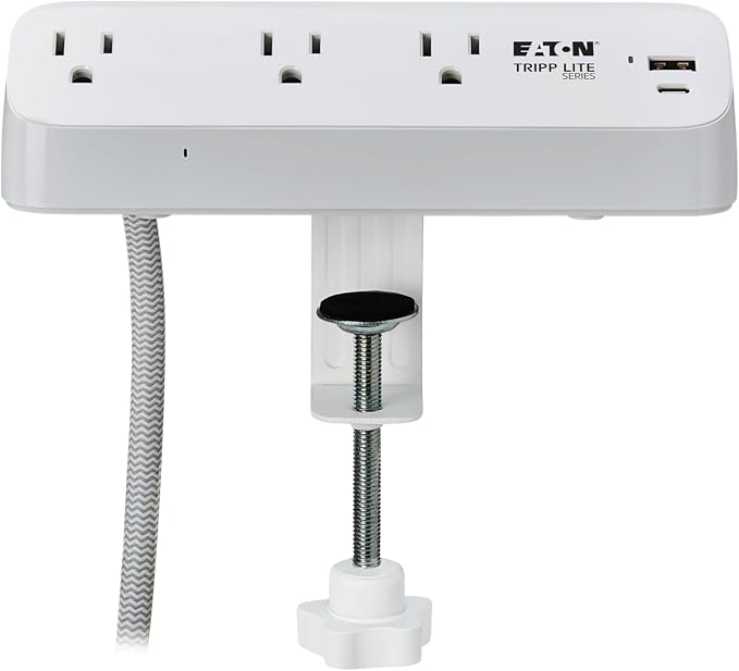 Eaton Tripp Lite Series Desk Clamp Power Strip Surge Protector, USB-A & USB-C - Image 10