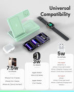 Wireless Charger Stand Charging Station: 3 in 1 Charger Multiple Devices - Image 2