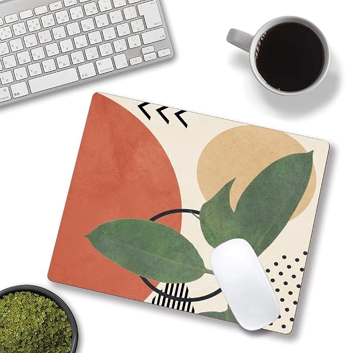 Modern Abstract Mouse Mat Square Waterproof Non-Slip Rubber Base MousePads - Image 3
