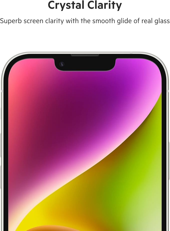 Belkin UltraGlass iPhone 14, iPhone 13 Pro Screen Protector - Image 3