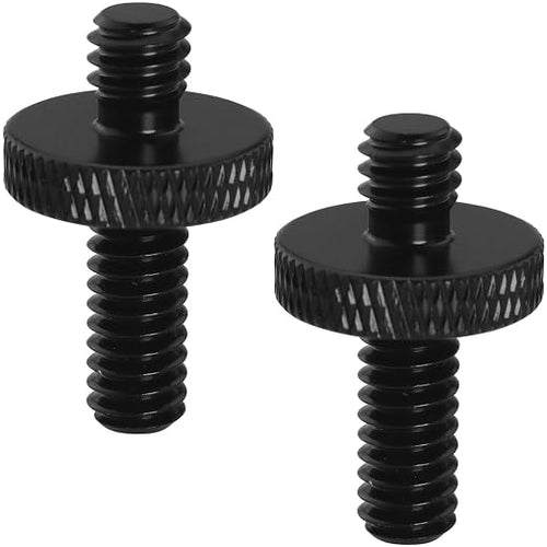 2PCS Adapter Screws for Tripods 1/4 Male to 1/4 Male Extended Aluminium Alloy by LUORNG