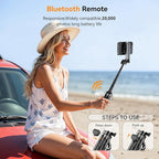 Magnetic Selfie Stick for iPhone, 4 in 1 Multifunctional Portable Selfie Sticks - Image 5
