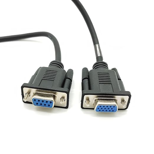 DB9 Female to VGA Female 15Pin Three-Row Signal Transmission Cable, VGA to DB9 - Image 2