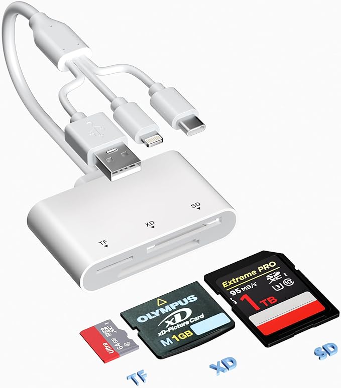 XD/TF/SD to iPhone Adapter Reader by BawanfaPlus