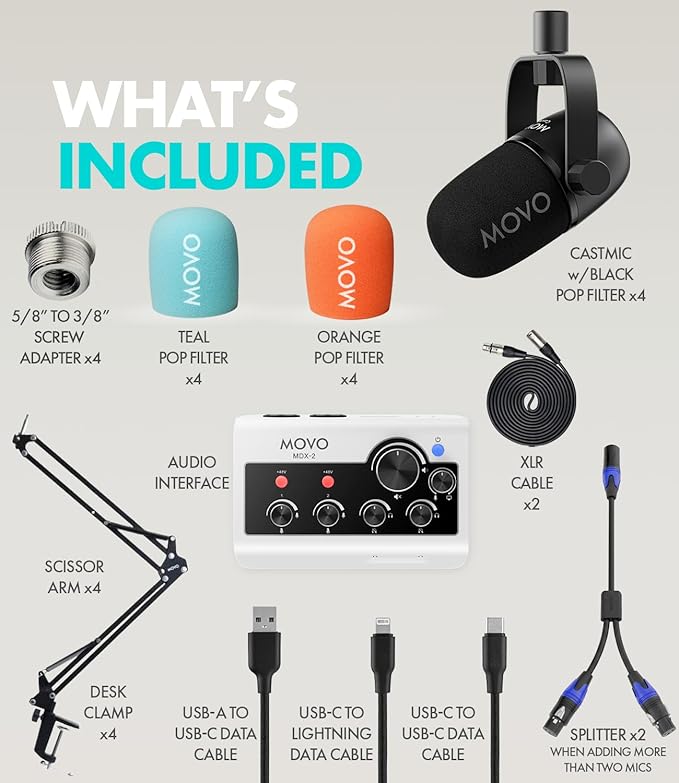 Movo PodPro Portable Podcast Equipment Bundle - Image 9