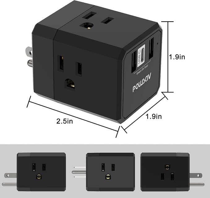 Cruise Ship Essentials, 3-Side Outlet Splitter - Image 7