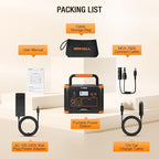 500W Portable Power Station, GRECELL Solar Generator 519Wh Lithium Battery - Image 9