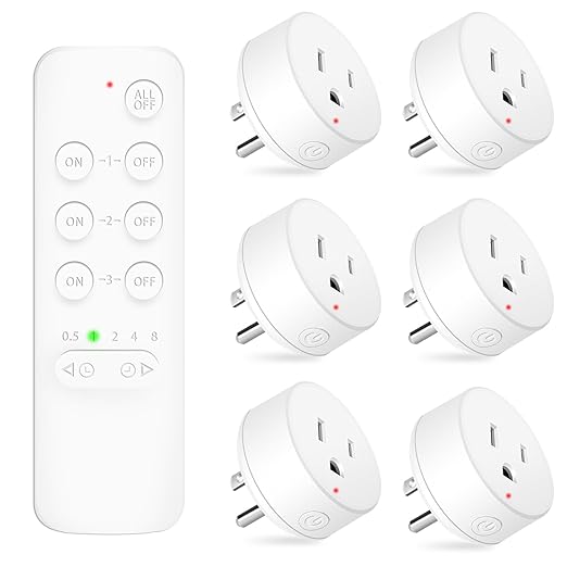 NineLeaf Remote Timer Outlet, Wireless Remote Control Plug Programmable by NineLeaf