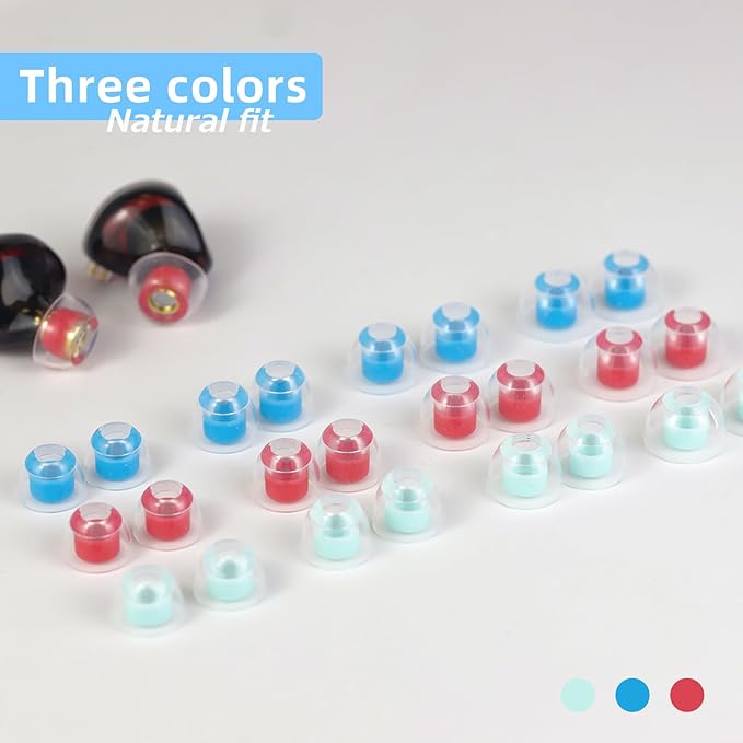 OKCSC 2 Pieces Soft Liquid Silicone Eartips Set, Bullet Ear Plugs - Image 3