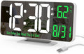 KOSUMOSU Alarm Clock for Bedroom, 6.7" Led Desk Digital Clock, Mirror Clock by KOSUMOSUTECHNOLOGY