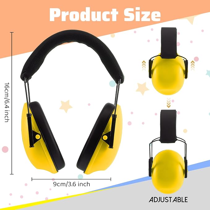 Amylove 12 Pcs Kids Ear Protection Noise Cancelling Headphones Ear Muffs Bulk - Image 2