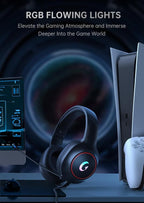 CM7002 Gaming Headset for PS5, Xbox Series, Surround Sound RGB Gaming Headphones - Image 3