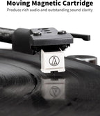 Turntable Vinyl Record Player Support Bluetooth Output Phono/Line Switch Pitch - Image 4