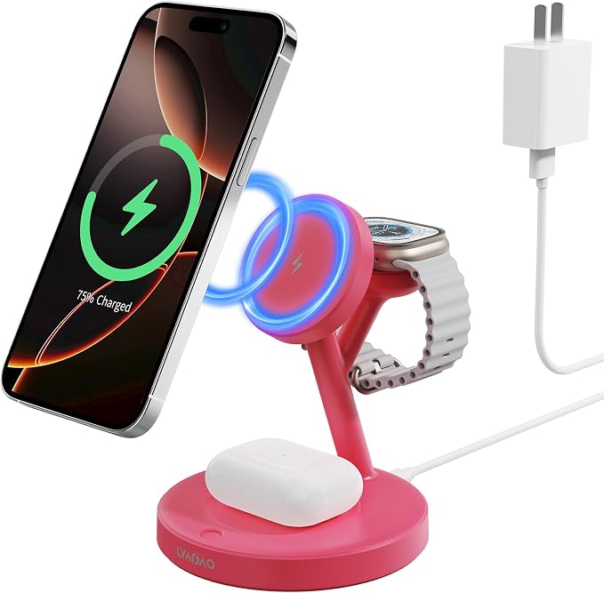 2025 3 in 1 Charging Station for Apple iPhone AirPods Watch by Unknown
