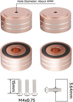 Audiocrast 4X HiFi Speaker Spikes Isolation Feet Pad, Aluminum 40x20mm - Image 5