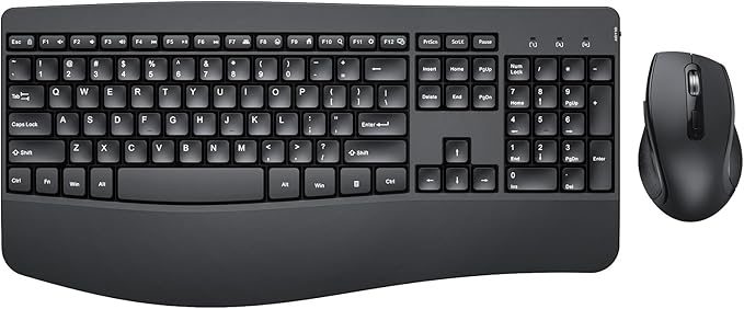 Ergonomic Keyboard and Mouse Combo by Peious