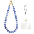 Handmade Natural Gemstone Crystal Beaded Charm Cell Phone Camera Lanyard by CHyishi