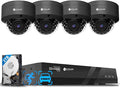 4COVR 4K PoE Security Camera System, AI Human Vehicle Detection, 8CH 8MP H.265 by 4COVR