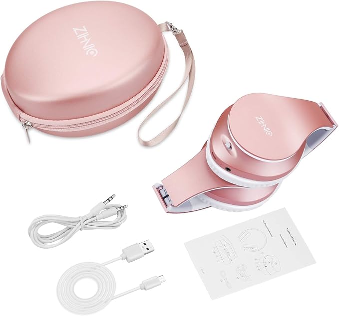 ZIHNIC Bluetooth Headphones Over-Ear, Foldable Wireless and Wired Stereo - Image 7