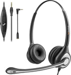 Cell Phone Headset with Microphone Noise Cancelling & Call Controls, 3.5mm by Wantek