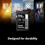 Lexar 512GB Professional Silver SD Card, - Image 5