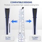 PS5 Slim Cooling Fan with Adjustable Speed - Image 5