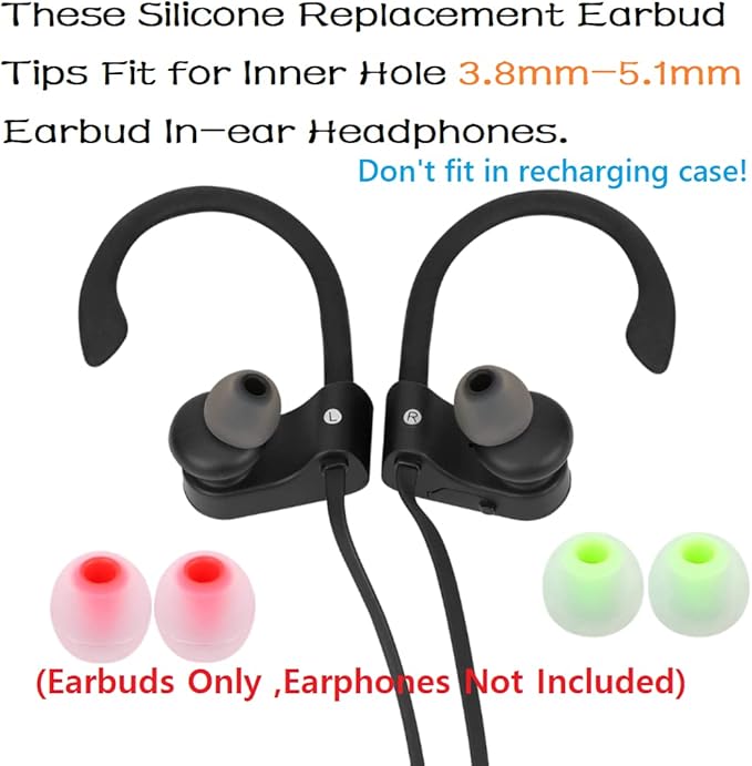 Silicone Earbud Tips Earbuds Replacement Ear Tips Gels Bud - Image 4