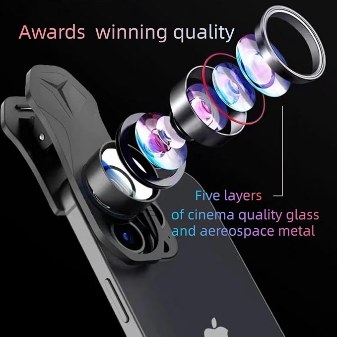Fisheye 235°, Fish Eye Lens Universal HD Phone Fisheye Lens, Phone Camera Lens - Image 4