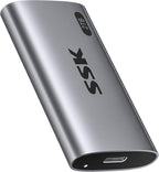 SSK 2TB SSD External Hard Drive, Portable SSD Up to 550MB/s Fast Solid State by SSK
