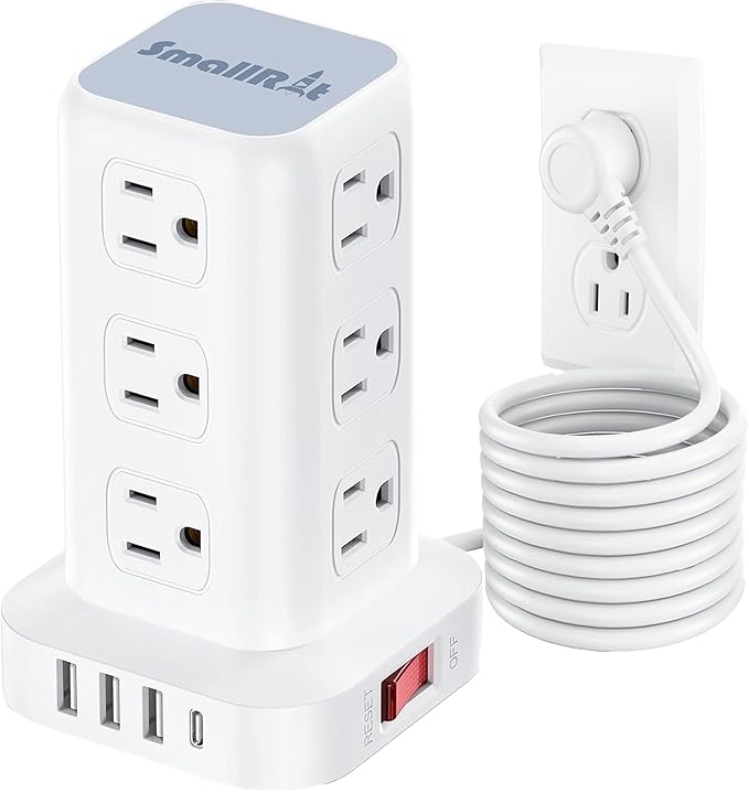 PD20W Power Strip Tower Surge Protector Power Strip by SMALLRT