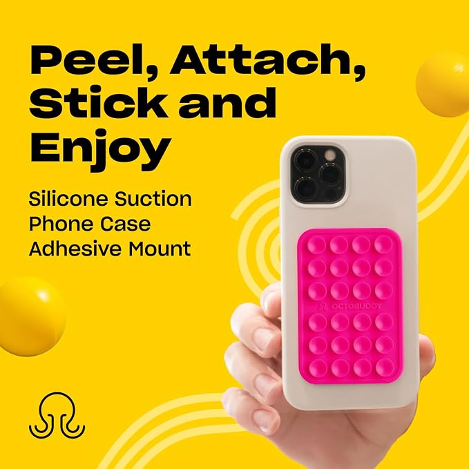 Classic - Silicone Suction Phone Case Adhesive Mount - Hands-Free, Strong Grip - Image 2