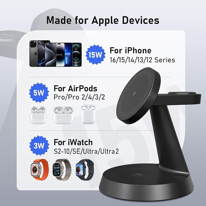 3 in 1 Wireless Charging Station - Image 4