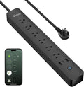 GHome Smart Power Strip 15A, 2.4G WiFi Smart plugs that work by GhomeSmart